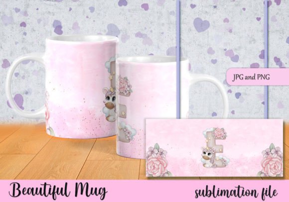 Download Sublimation Mug Unicorn Letter E - Unicorn letter Collection