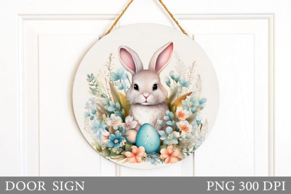 Download Cute Bunny Door Sign. Easter Door Sign - Door sign Collection