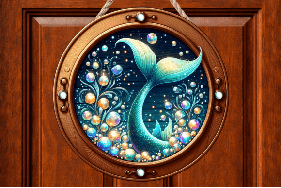 Download Magic Bubbles Mermaid Tail Door Sign - Door sign Collection