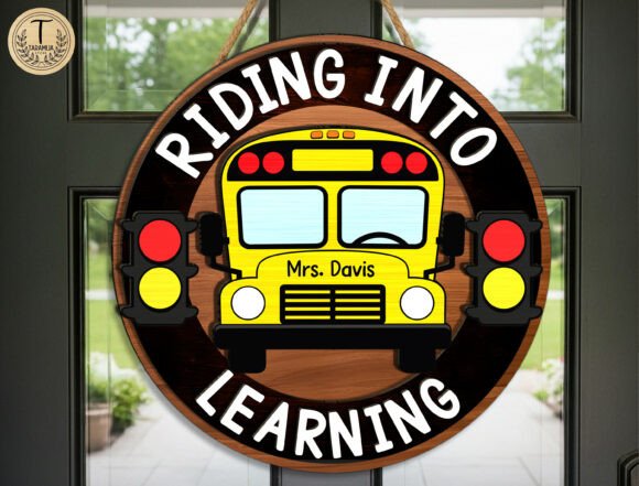 Download Personalized School Bus Door Sign Svg - Door sign Collection
