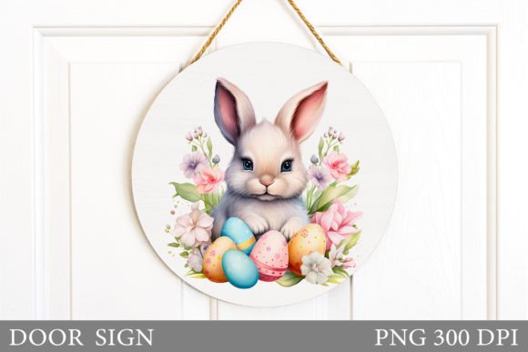Download Cute Bunny Door Sign. Easter Door Sign - Door sign Collection