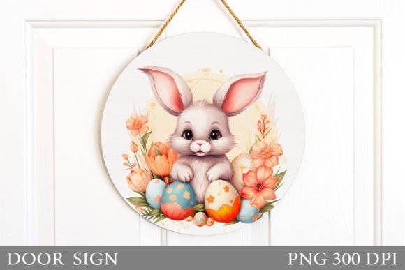 Download Cute Bunny Door Sign. Easter Door Sign - Door sign Collection