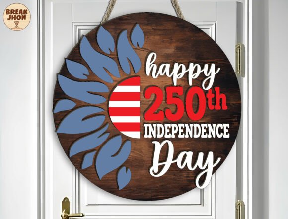 Download 250th Independence Day Door Sign SVG - Door sign Collection